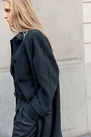 Knee-length coat