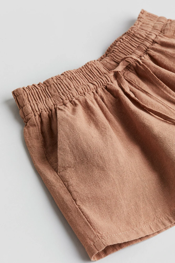 Linen-blend Shorts