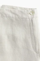 Linen-blend Pants