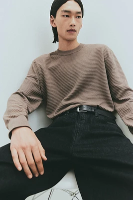 Regular Fit Textured-Knit Sweater