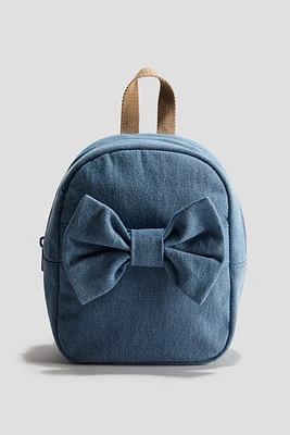 Sac à dos en denim avec boucle