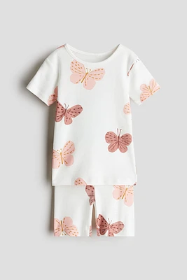 Snug Fit Printed Cotton Pajamas