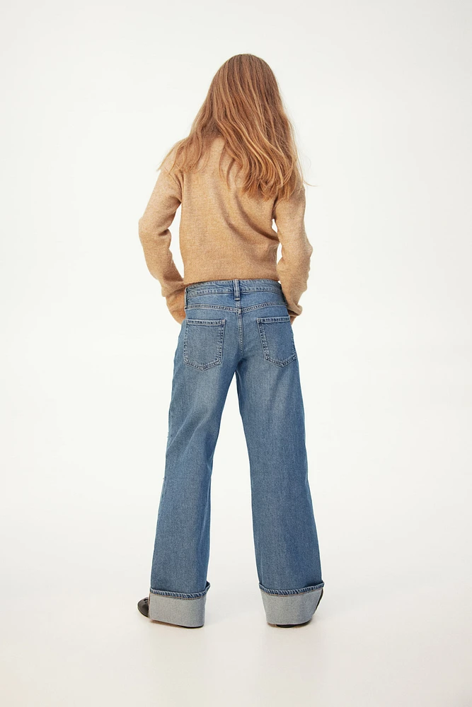 Wide Leg Low Jeans