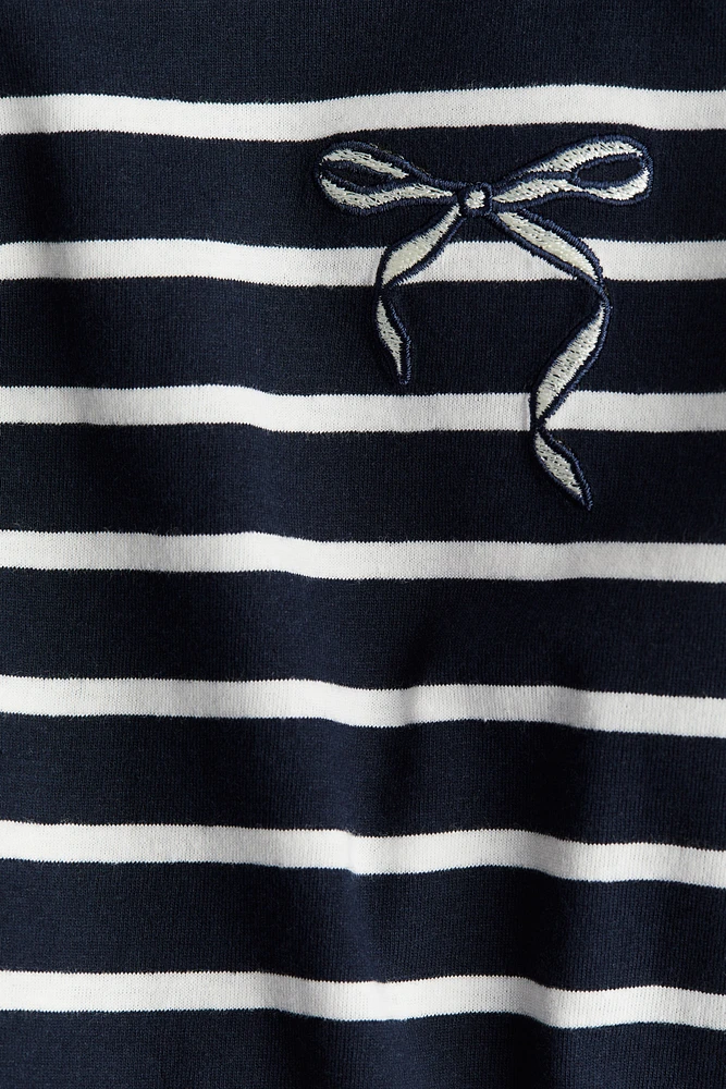 Cotton Top with Embroidered Detail