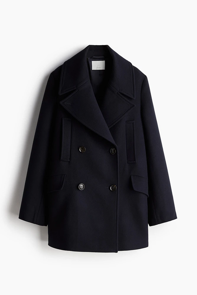 Wool-Blend Pea Coat