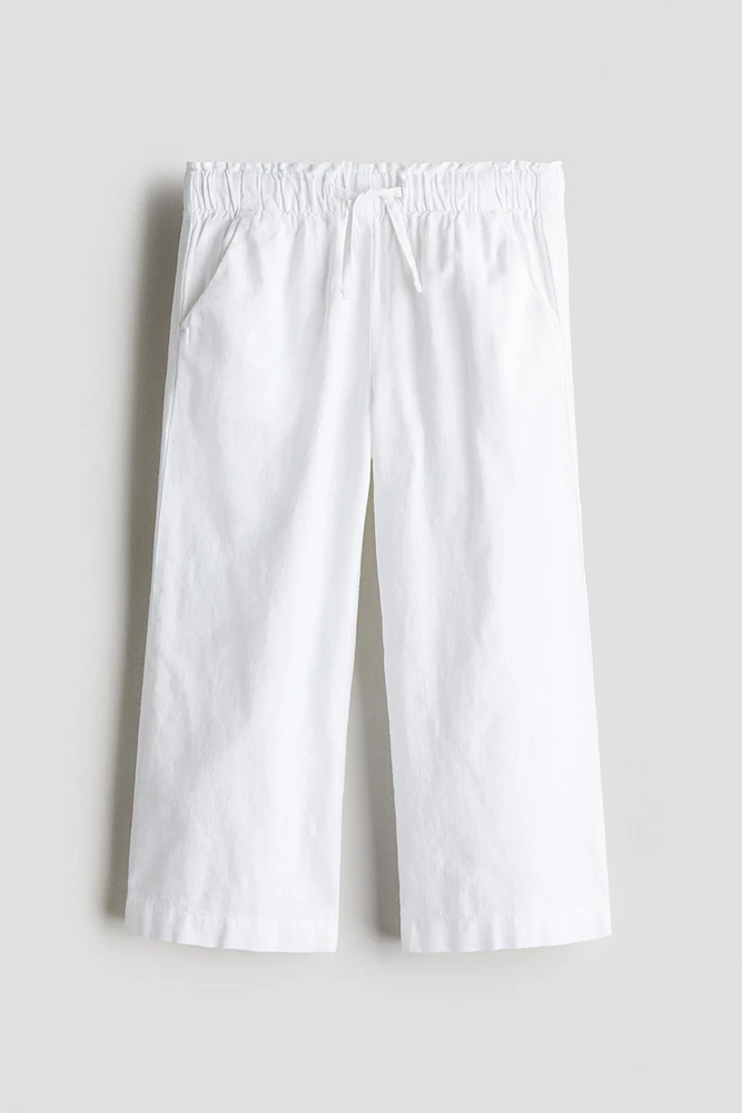 Pantalon en lin mélangé