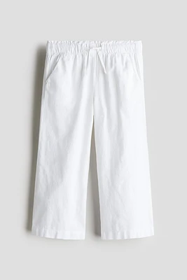 Linen-Blend Pants