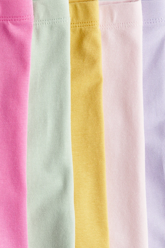 Lot de 5 leggings en jersey