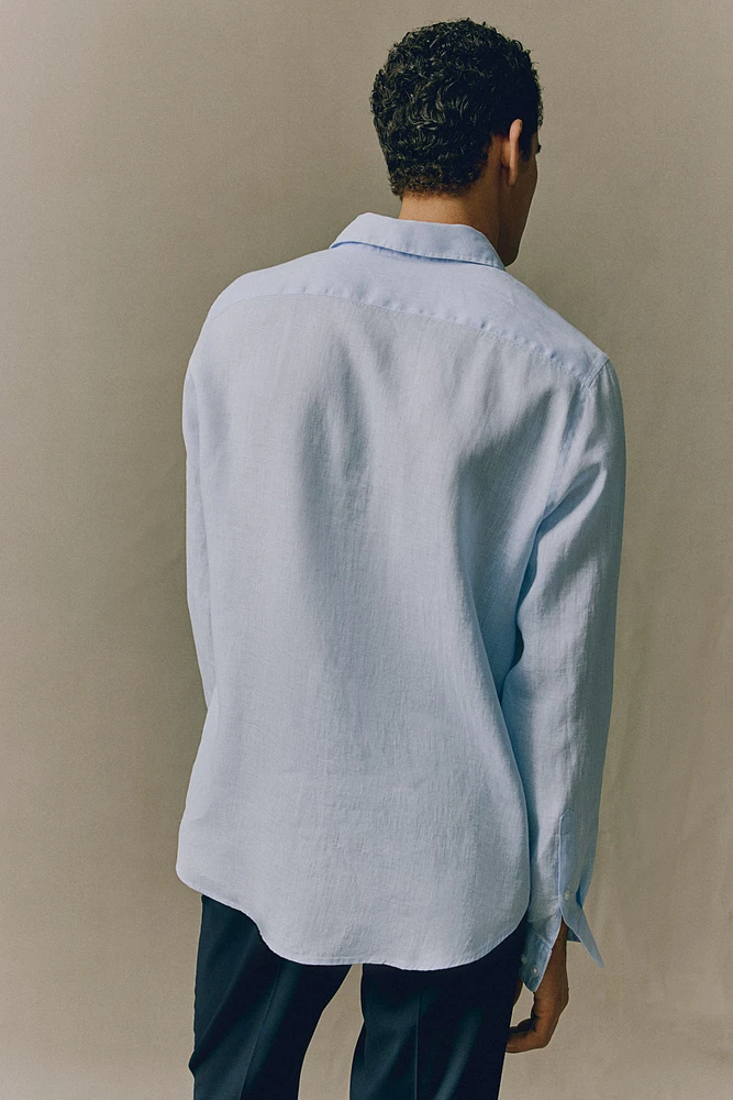 Slim Fit Linen Shirt