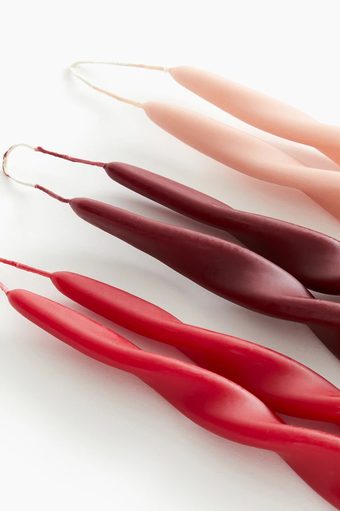 6-pack Spiral Taper Candles