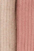 2-pack Rib-Knit Tights