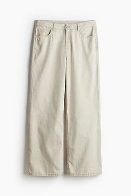 Straight Twill Pants