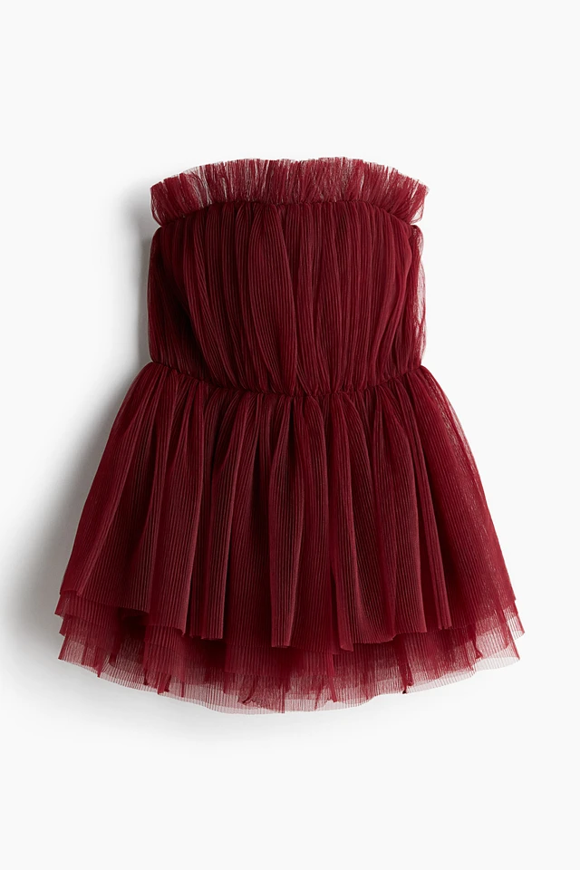 strapless open back dress Lydia Deetz BeetleJuice The Maitlands Cosplay Costume Red Dress Hallow   ACcosplay