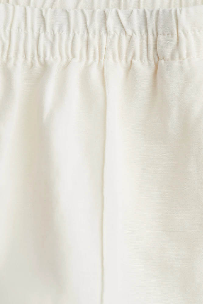 Linen-Blend Pants