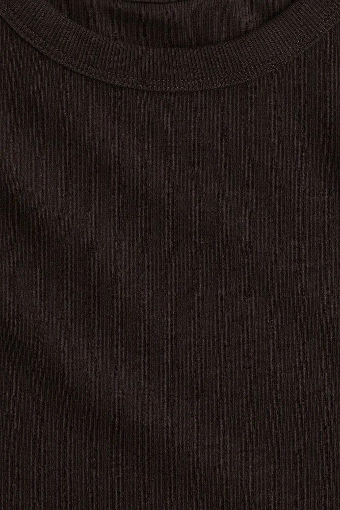 Ribbed Modal-blend T-shirt