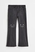 Flared Pull-on Jeans