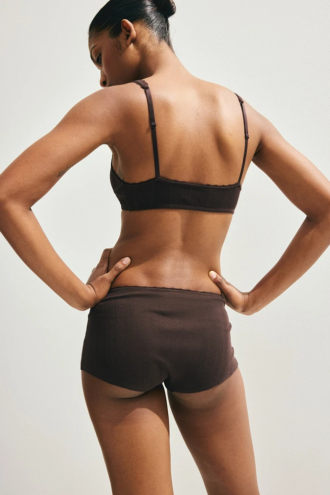 Pointelle Shortie Briefs