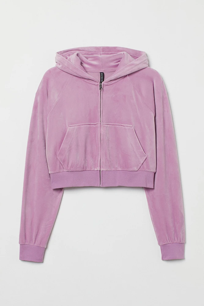 H&M+ Hooded Crop Jacket