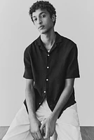 Regular Fit Textured Resort Shirt