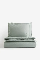 Washed Cotton King/Queen Duvet Cover Set