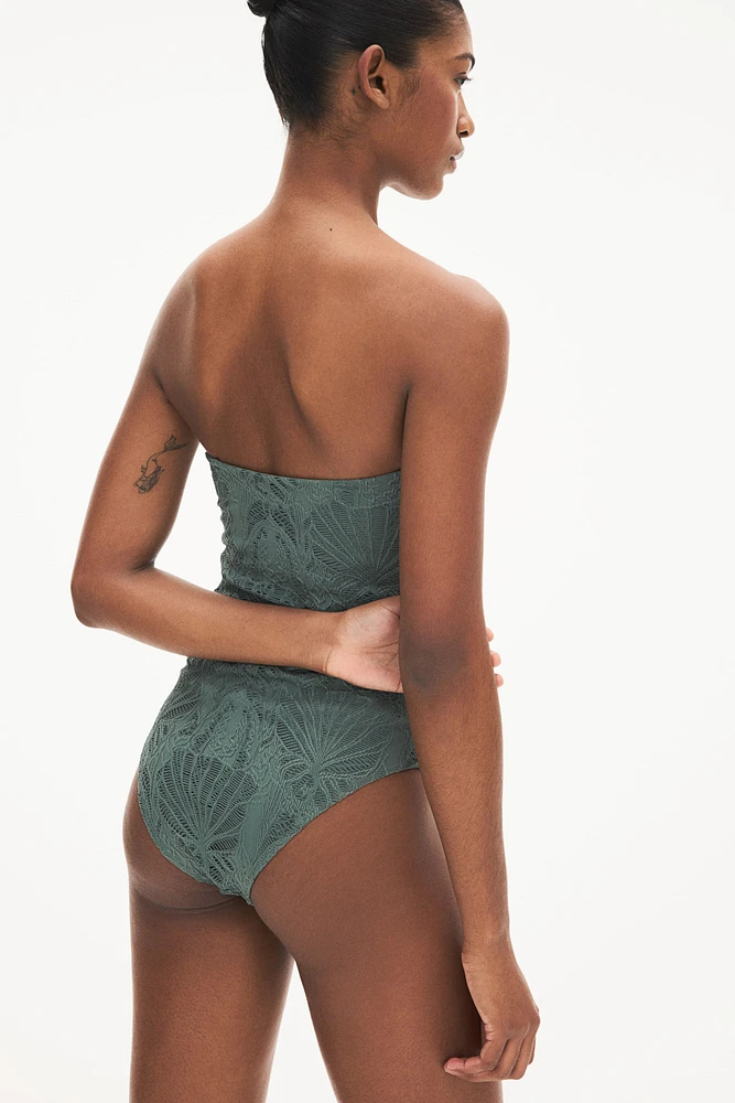 Costume de bain bandeau coussiné