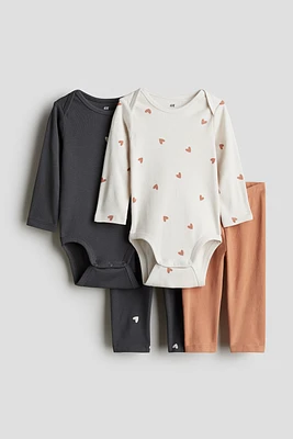 Ensemble 4 pièces en jersey de coton