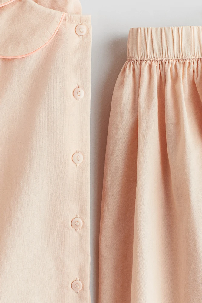 2-Piece Blouse and Skirt Set