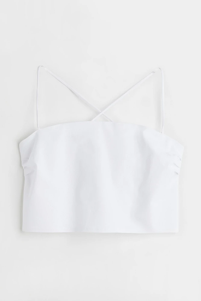 H&M+ Bandeau Crop Top