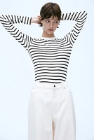 Ribbed Jersey Top