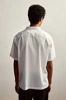 Regular Fit Linen-Blend Resort Shirt