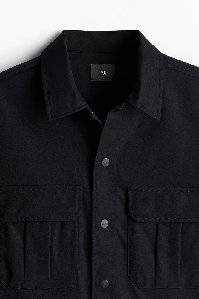 Regular Fit Utility Overshirt