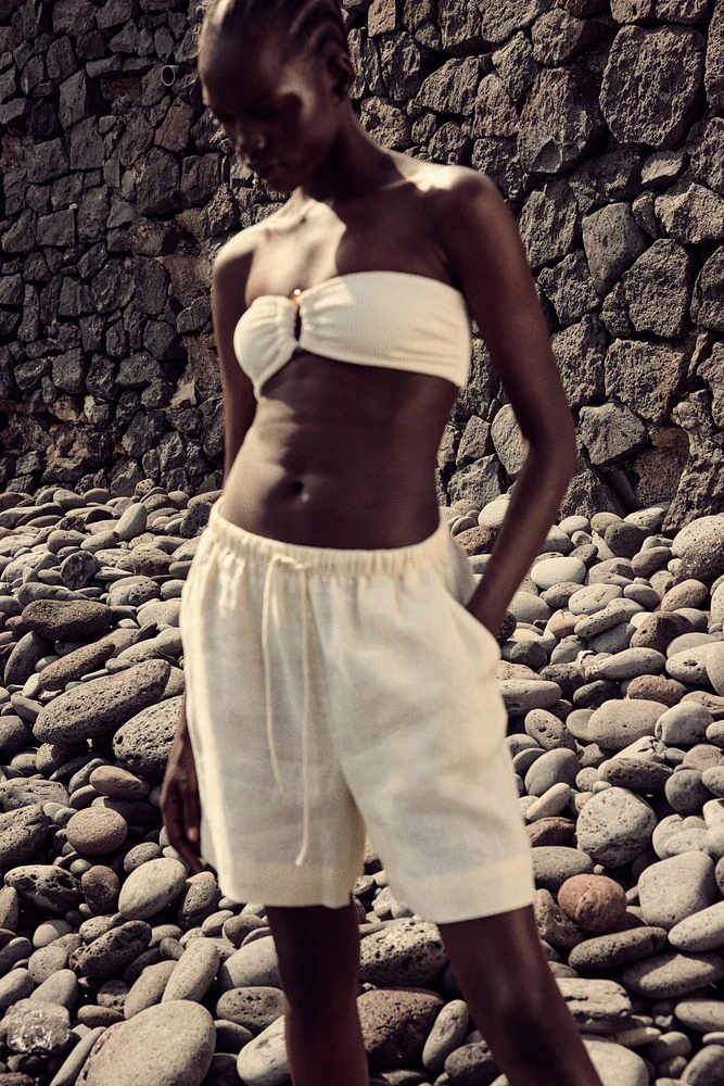 Linen Bermuda Shorts