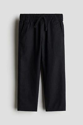 Linen-Blend Pants