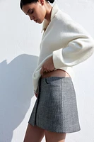 Fine-Knit Sweater with Collar