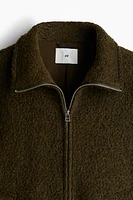 Regular Fit Wool-Blend Bouclé Jacket