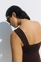 Padded-Cup One-Shoulder Swimsuit