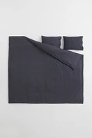 Cotton Percale King/Queen Duvet Cover Set