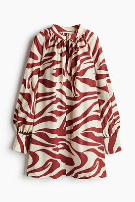 Oversized Tie-detail Dress