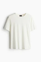 Regular Fit Linen-blend T-shirt