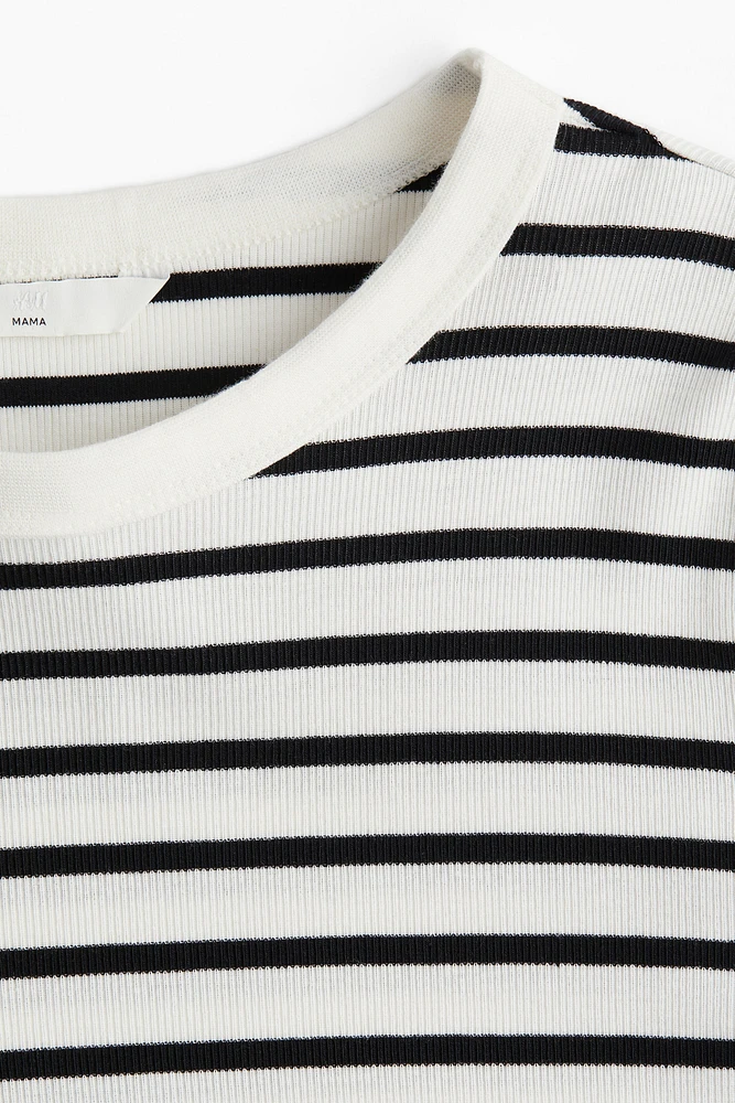 MAMA Ribbed Jersey Top