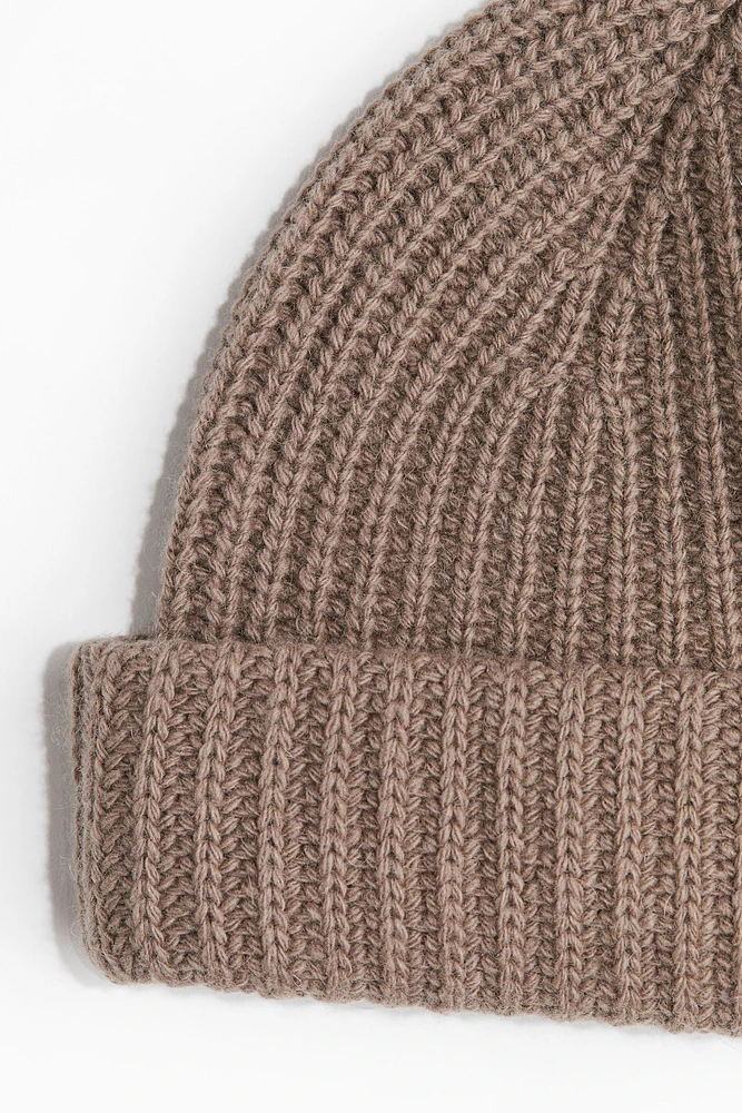 Rib-Knit Wool-Blend Hat