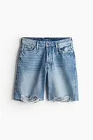 Baggy Low Denim Shorts