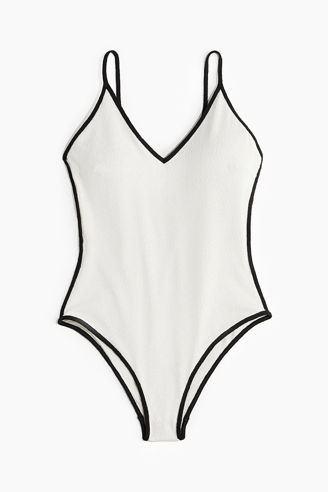 Maillot de bain coussiné échancré