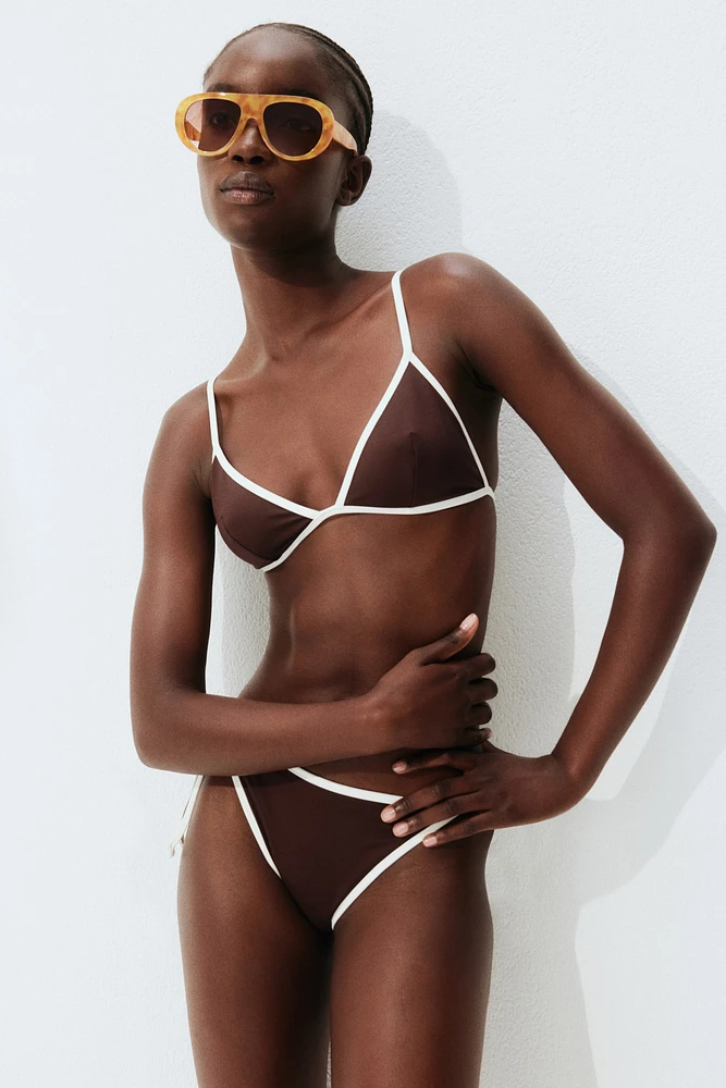 Haut de bikini triangle coussiné