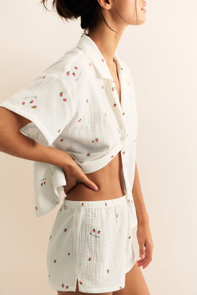 Pyjama en mousseline de coton