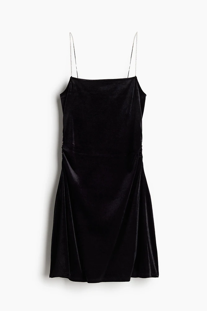 Gathered Slip Dress