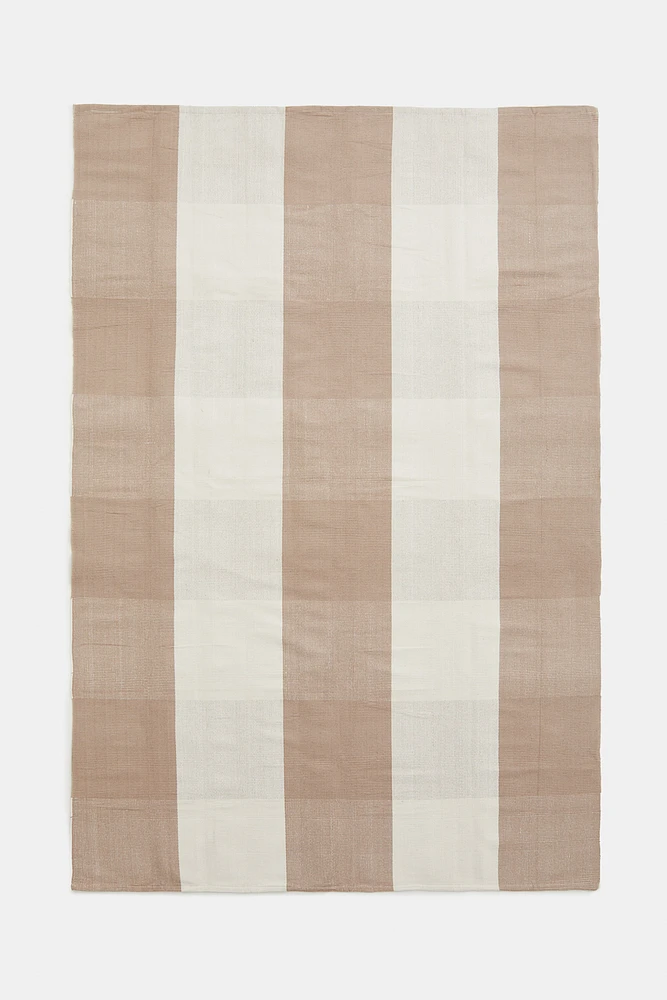 Checked Flatweave Rug