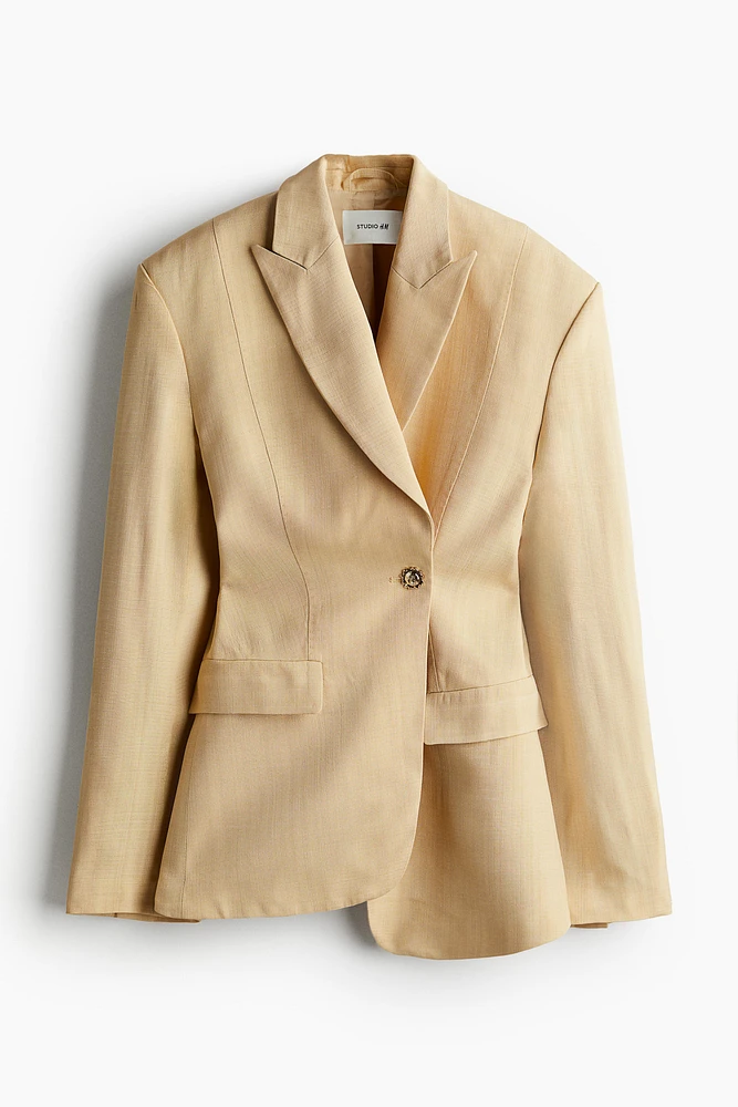 Single-breasted Viscose Blazer