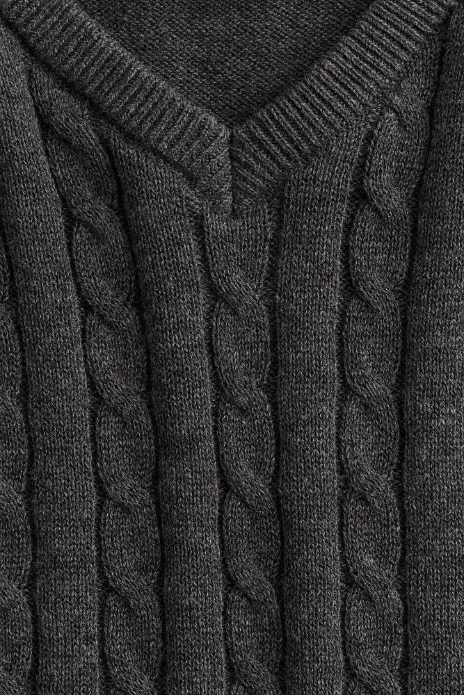 Cable-Knit Sweater Vest