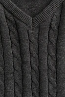 Cable-Knit Sweater Vest